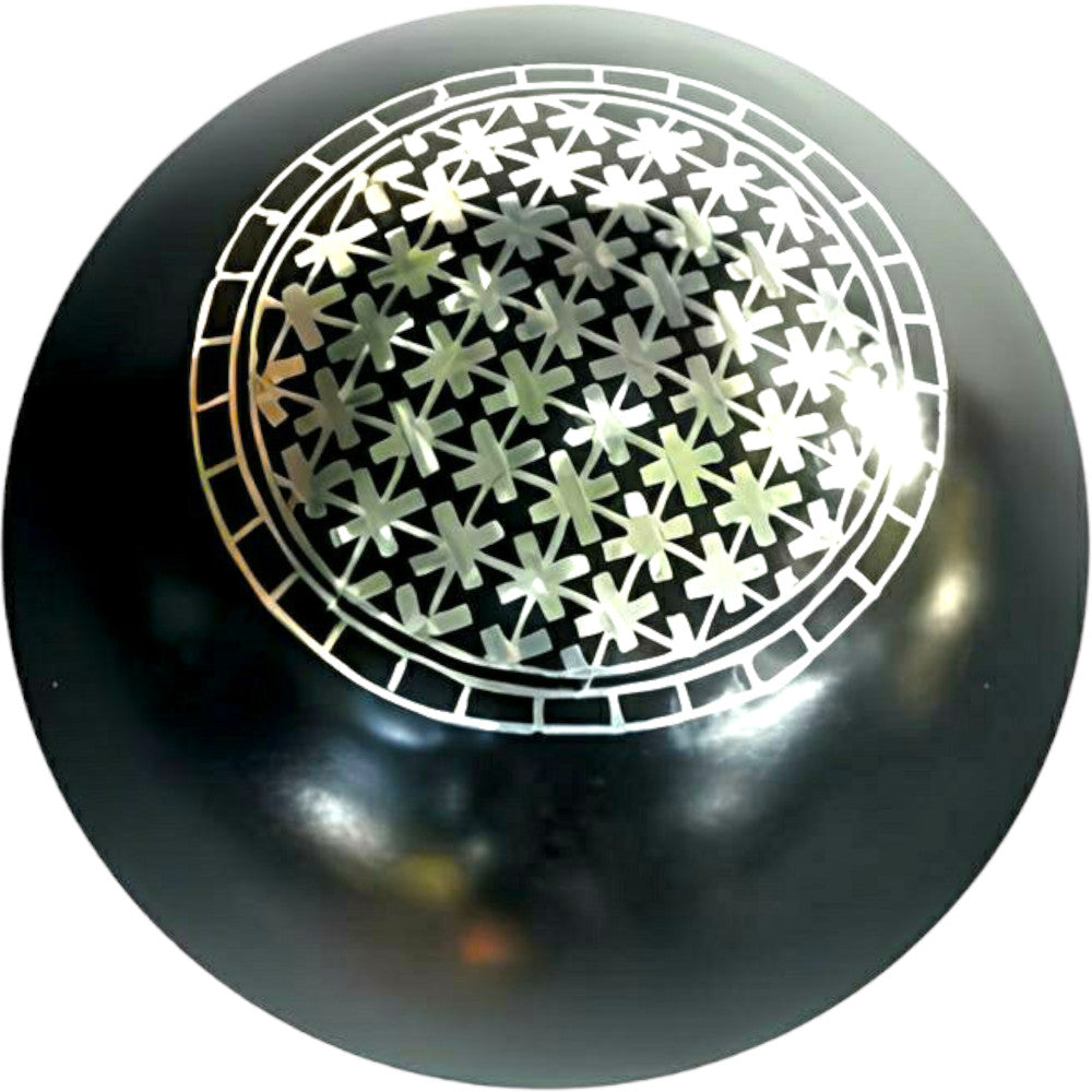 Bidriware Handcrafted Black Metal Paper Weight Decorative Showpiece