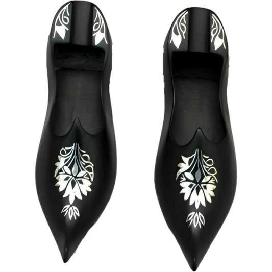 Black Metal Bidri Art Work Silver Shoe ashtray sheet Decorative Showpiece