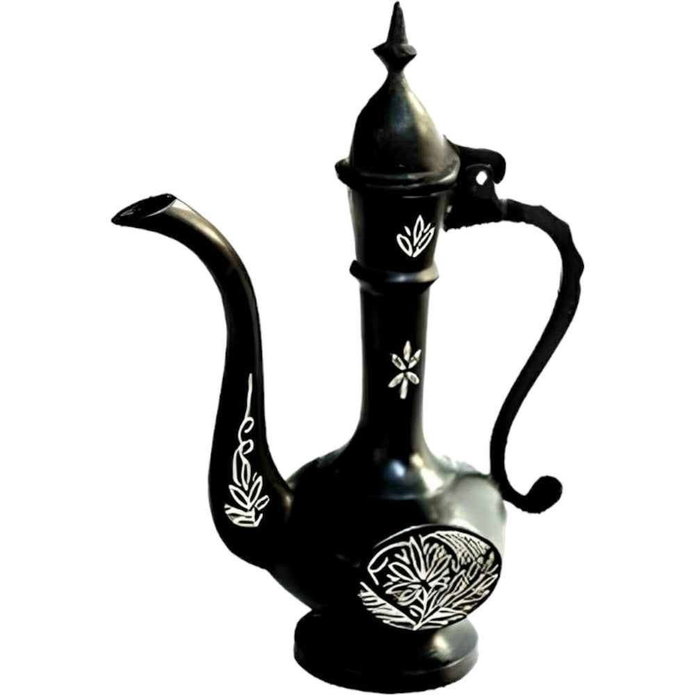 Black Metal Bidri Art Work Surahi Tarkashi Decorative Showpiece