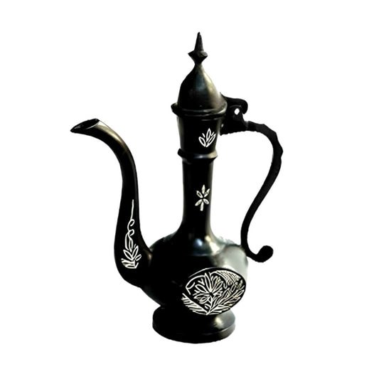 Black Metal Bidri Art Work Surahi Tarkashi Decorative Showpiece