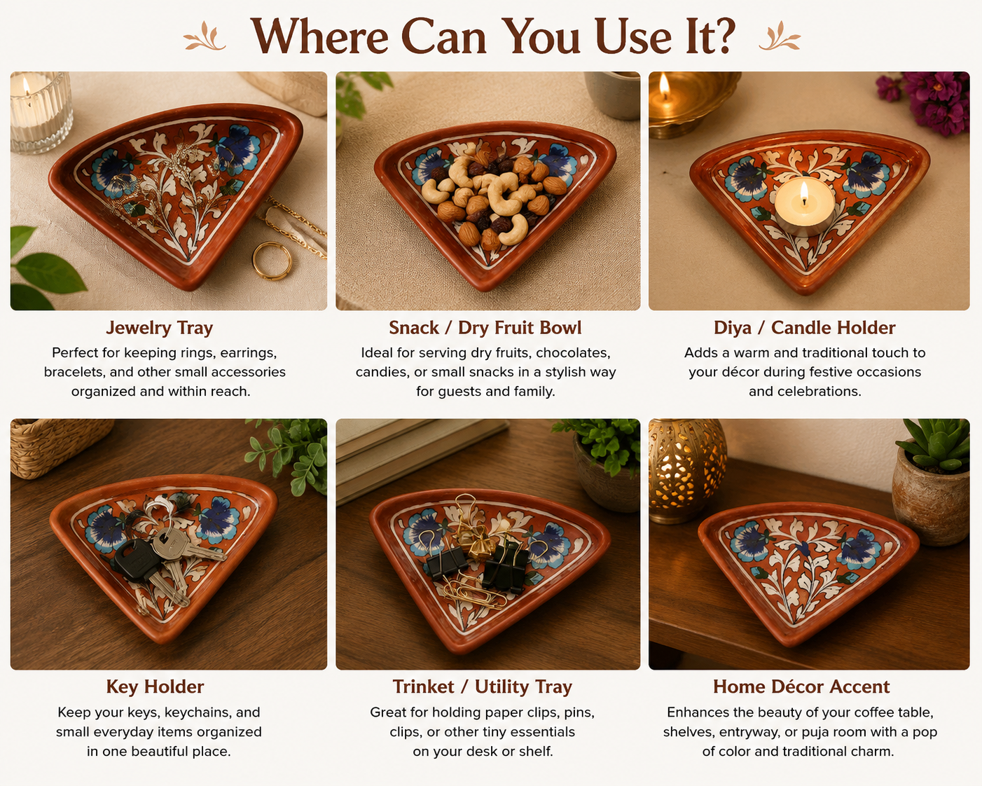 Red Triangle Tray