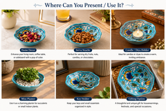 Light Blue Floral Plate