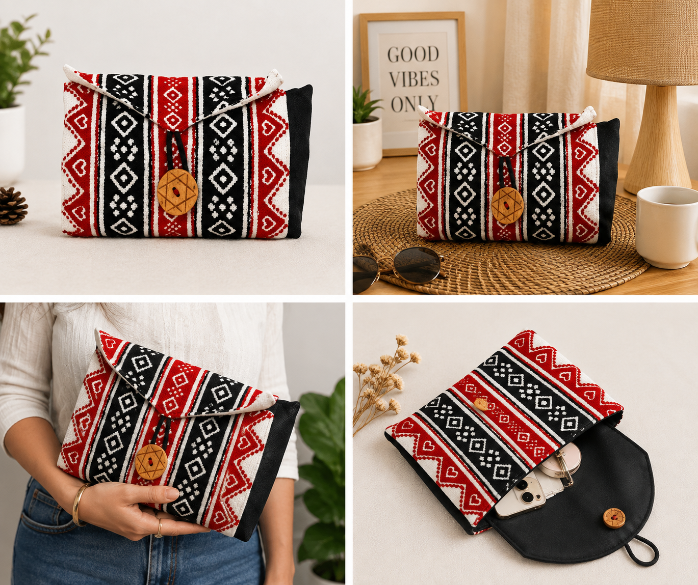 Toda Embroidered Foldable Bags