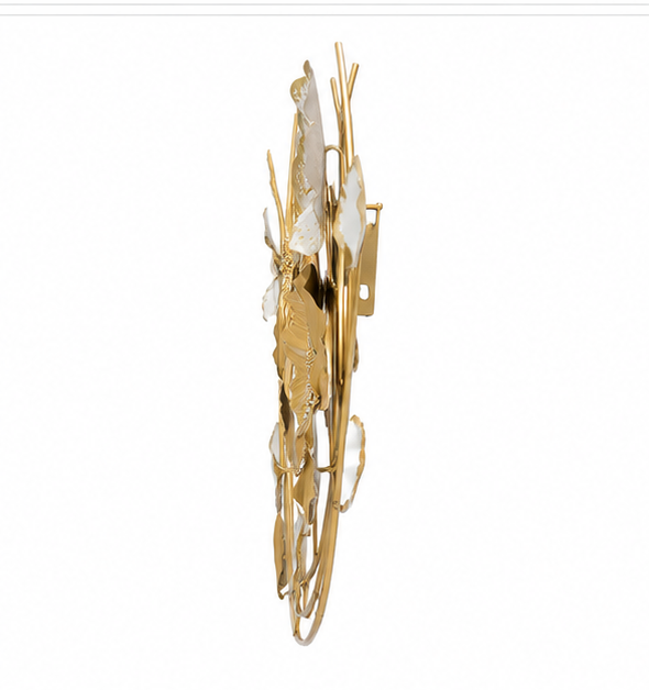 Iron Decorative Wall Art In Gold