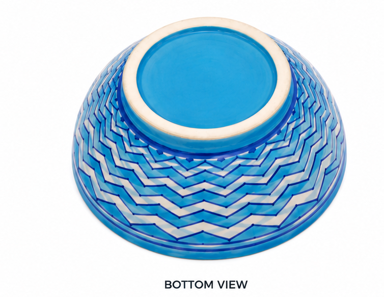 Handmade Blue Colour Bowl Blue Pottery Of Jaipur