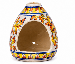 Handmade Multicolour Bird figer With Flower Design Blue Pottery Of Jaipur