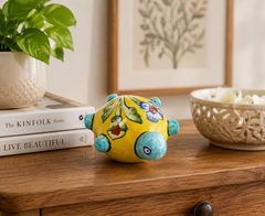 Latest Elegant Handmade Flower Design Toy Blue Pottery Of Jaipur