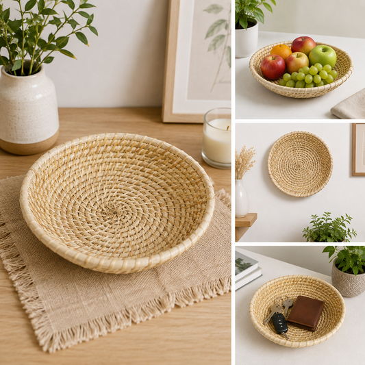 Hand Crafted Round Tray Style 1