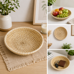 Hand Crafted Round Tray Style 1