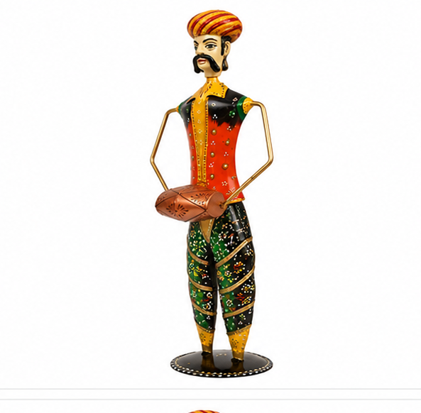 Rajasthani Musician Men Figurines Set Of 3