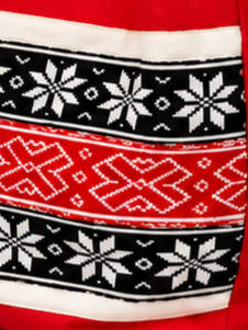 Toda Embroidered Work Bag - Red