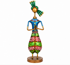 Multicolour Rajasthani Musician Men Set Of 3