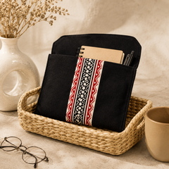 Toda Embroidered Elegant I-Pad Cover - Black
