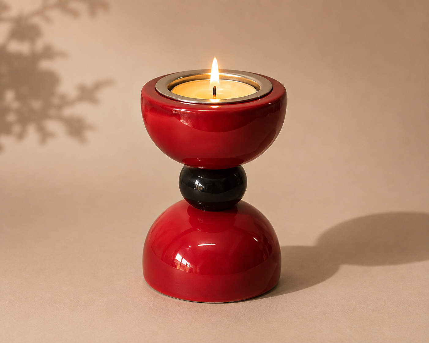 Hour glass candle Holder
