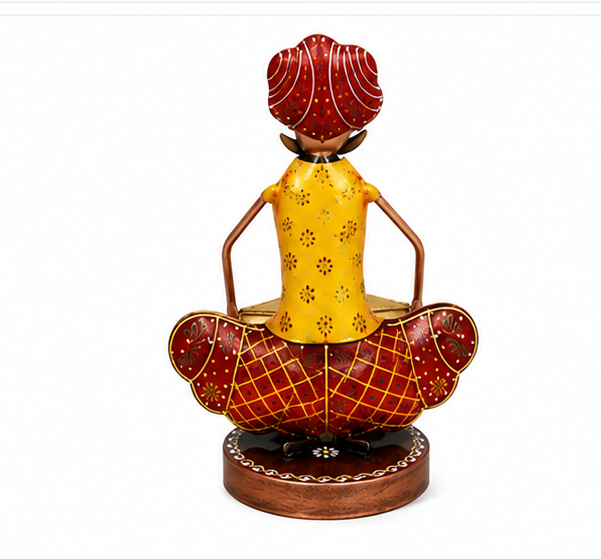 Rajasthani Musician Mustache Men Set Of 3