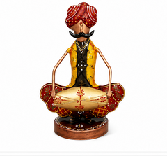 Rajasthani Musician Mustache Men Set Of 3