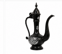 Black Metal Bidri Art Work Surahi Tarkashi Decorative Showpiece