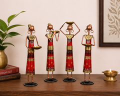 Tribal ladies Farmers Figurines Set Of 4