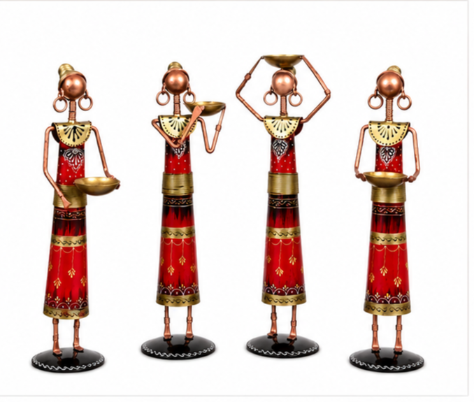 Tribal ladies Farmers Figurines Set Of 4
