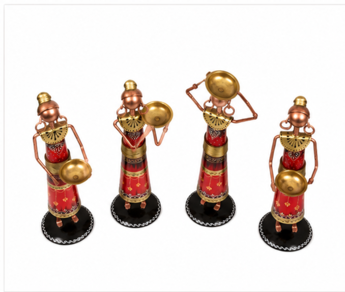 Tribal ladies Farmers Figurines Set Of 4
