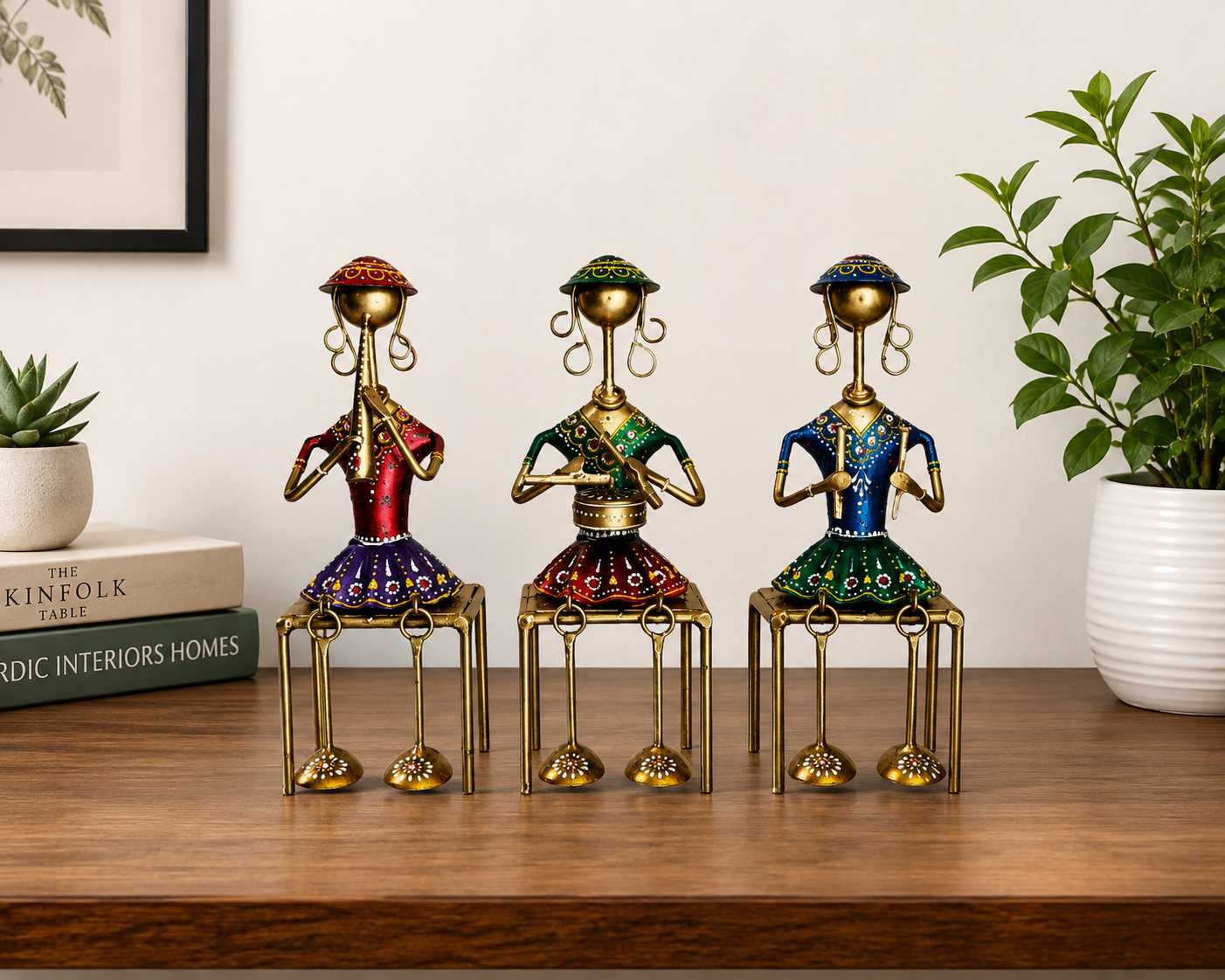 Tribal Sitting Dolls Set Of 3
