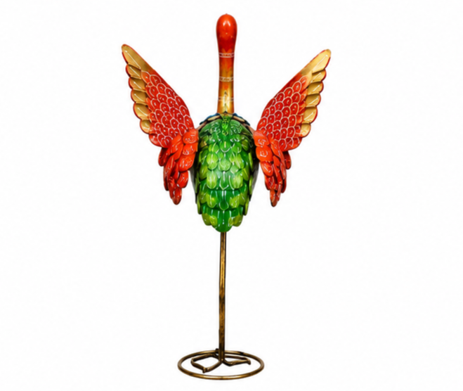 Colourful Bird Figurine Set Of 2