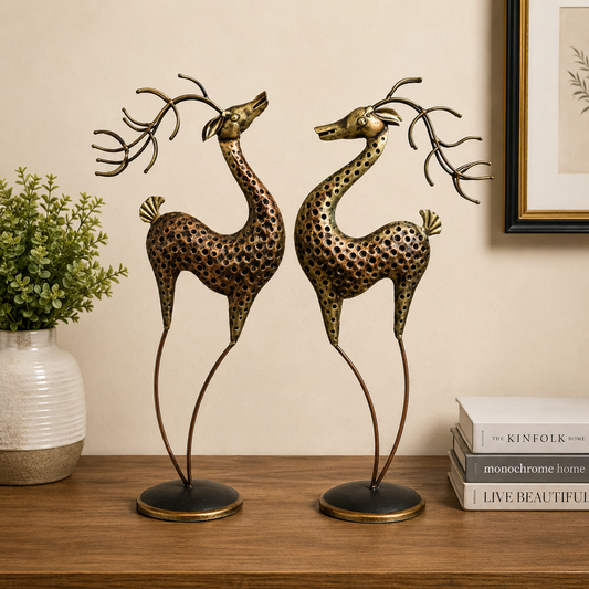 Antique Deer Pair Set of 2
