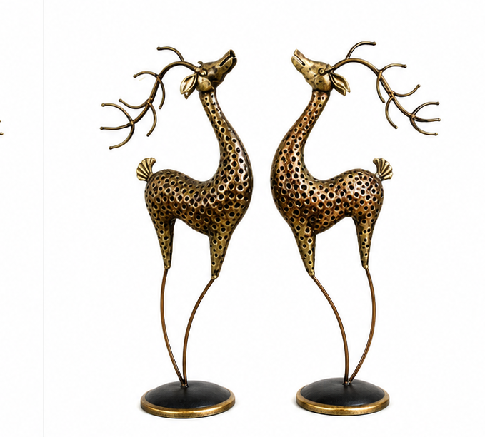 Antique Deer Pair Set of 2