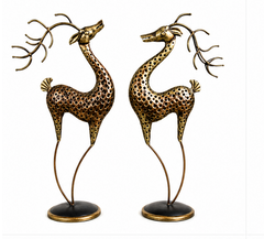 Antique Deer Pair Set of 2