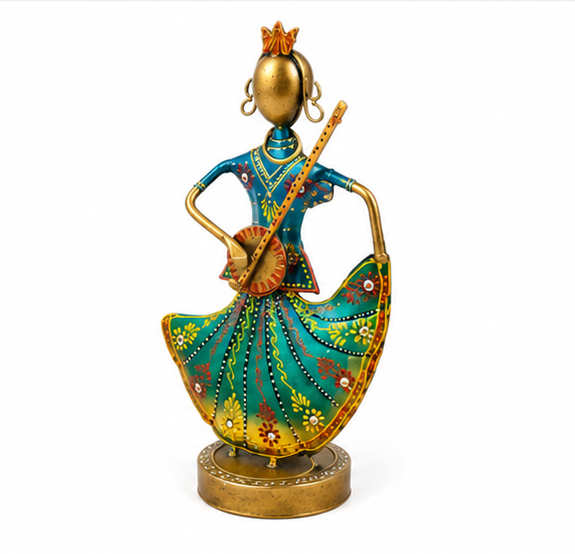 Metal Rajasthani Show Piece Set Of 3