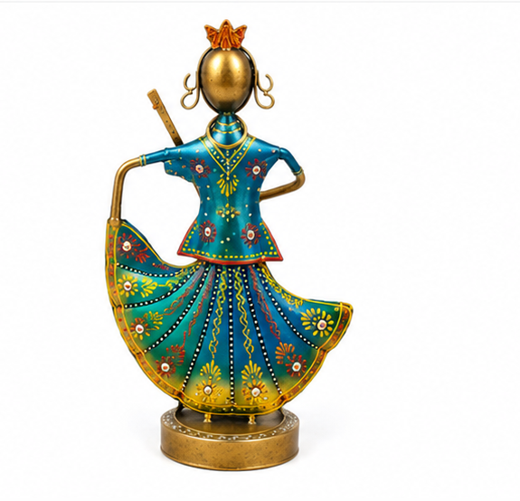 Metal Rajasthani Show Piece Set Of 3