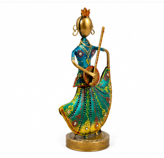 Metal Rajasthani Show Piece Set Of 3