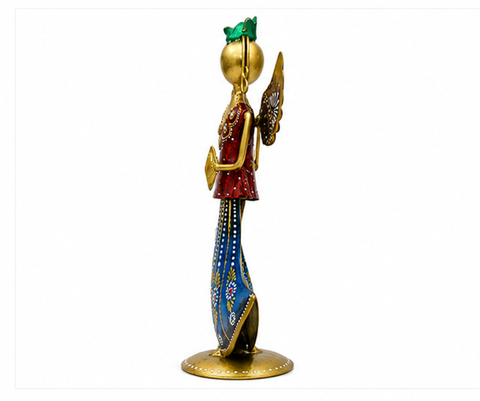Colourful Metallic Rajasthani Set Of 3 Décor
