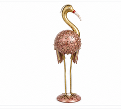Classic Iron Pair Of Crane T-light Table Décor