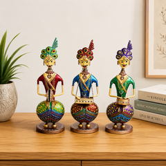 Rajasthani Musician Tribal Men Set Of 3