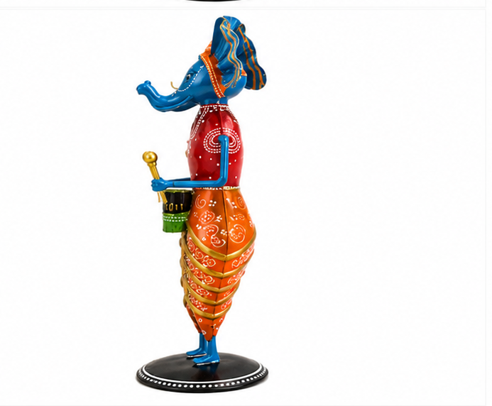 Colourful Musical Ganesha Set Of 3