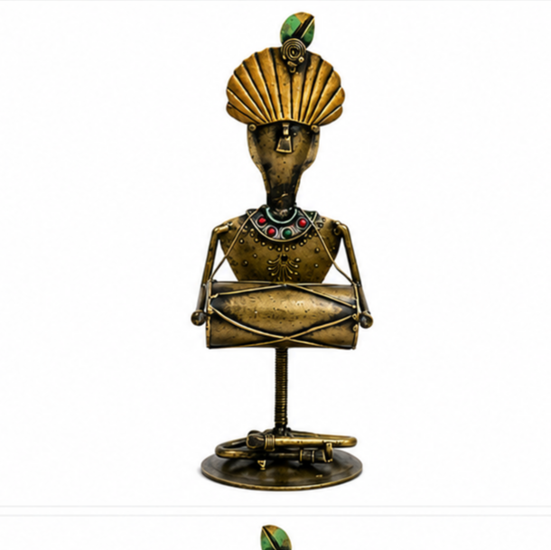 Gold Wrought Iron Human Figurine Set Of 4