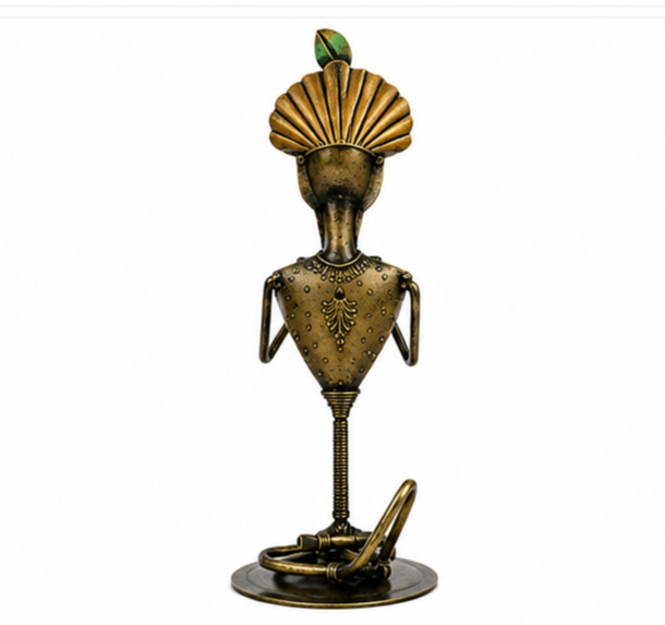 Gold Wrought Iron Human Figurine Set Of 4