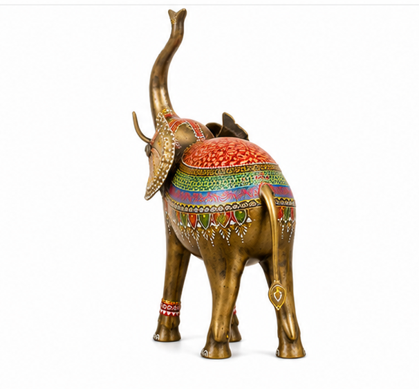 Handcrafted Elephant Figurine Set Of 2