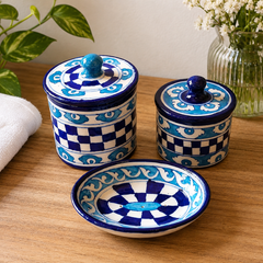 Blue Kitchen Container set of 3 (16 inch)