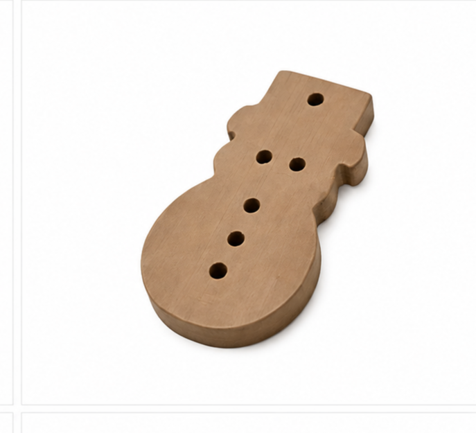 Wooden Snowman Pendant