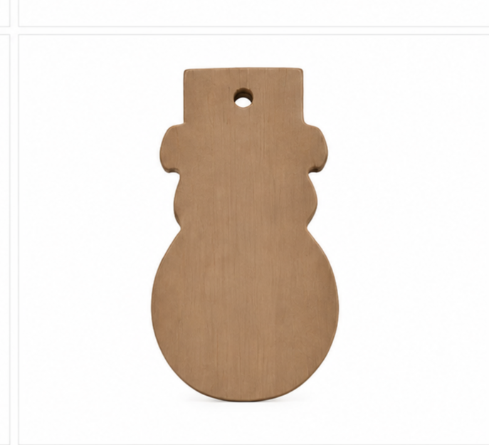 Wooden Snowman Pendant