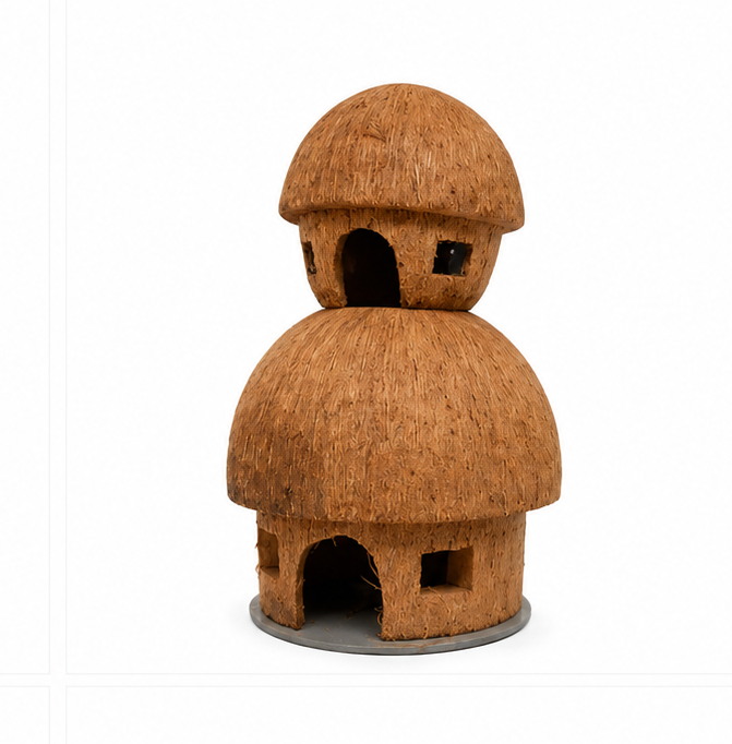 Two flor House Coconut Shell Craft