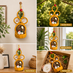 Jute Nest Wall Hanging Orange