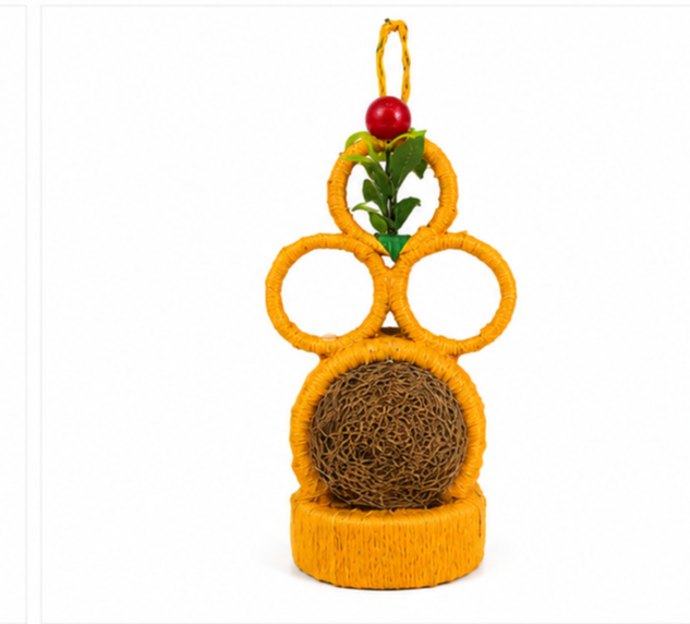 Jute Nest Wall Hanging Orange