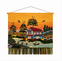 Colorful Jute Wall Hanging