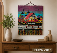 Beautiful House Jute Wall Hanging