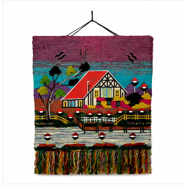 Beautiful House Jute Wall Hanging