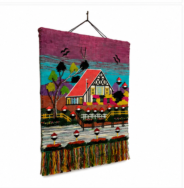 Beautiful House Jute Wall Hanging