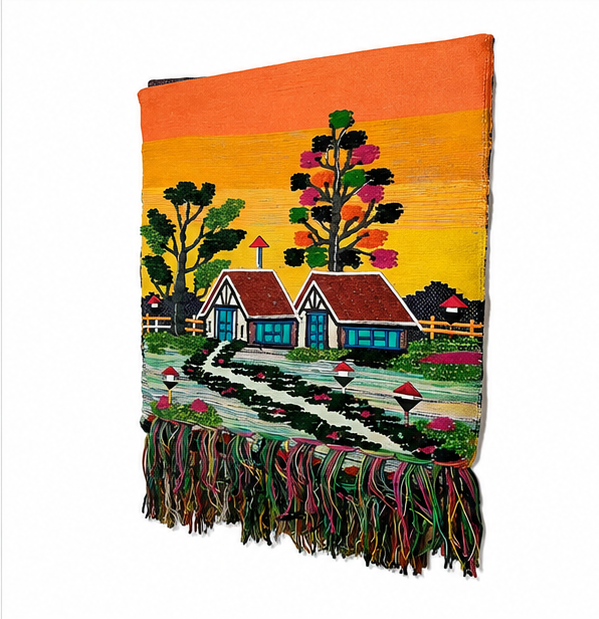 Jute Wall Hanging House